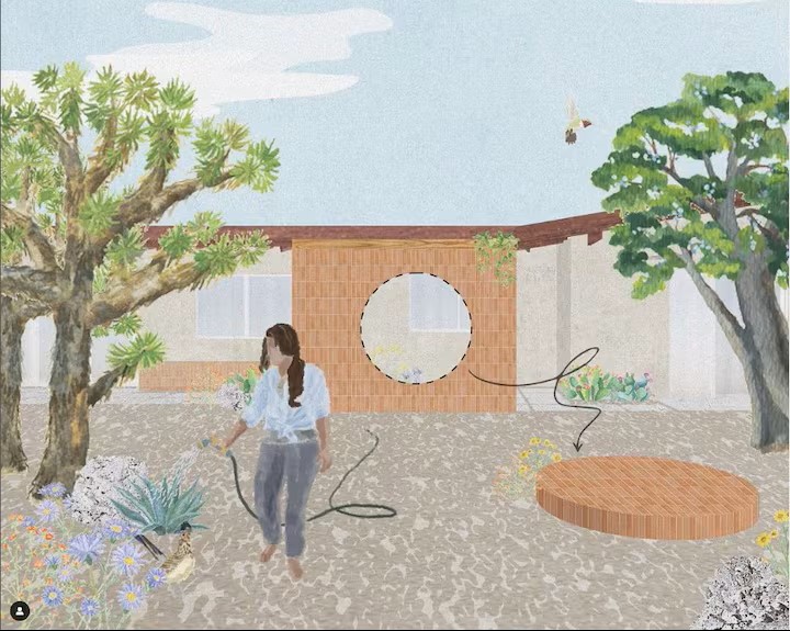 Architectural illustration of Desert's Lore exterior